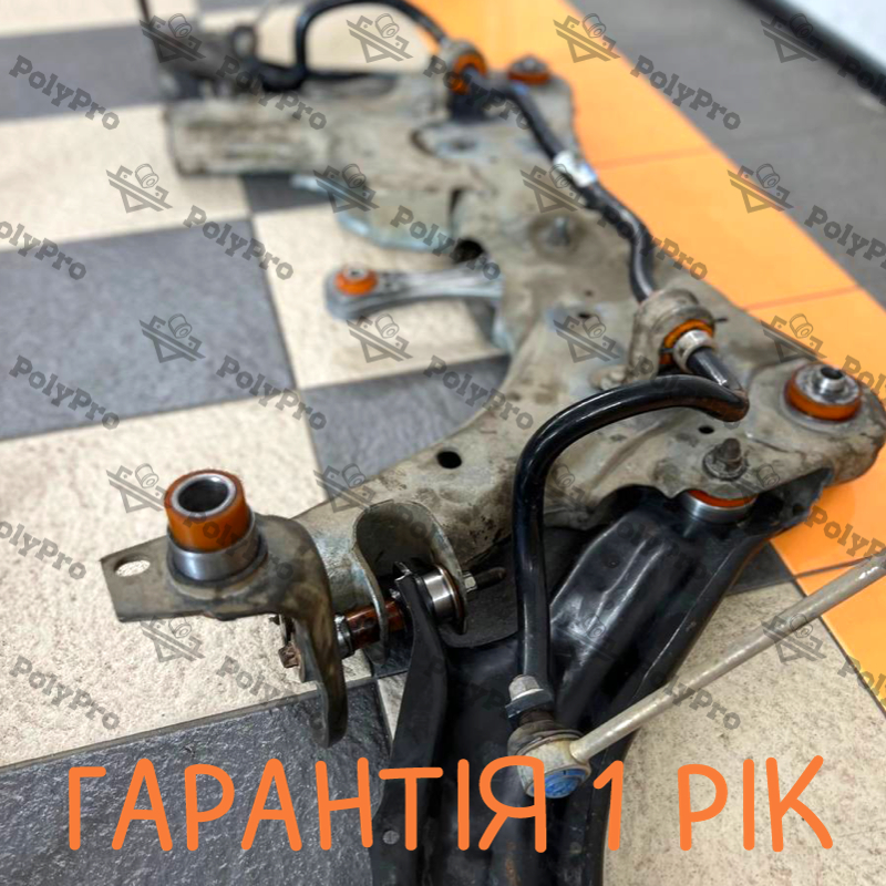 Передня підвіска автомобіля Renault Kangoo 2008- Послуга з перепресування сайлентблоків (Сайлентблоки в ціну не входять)