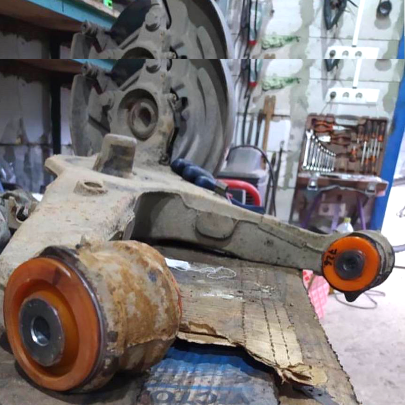 Задний рычаг Volkswagen T5 2003-2015 Услуга с перепресовки сайлентблоков (Сайлентблоки в цену не входят)