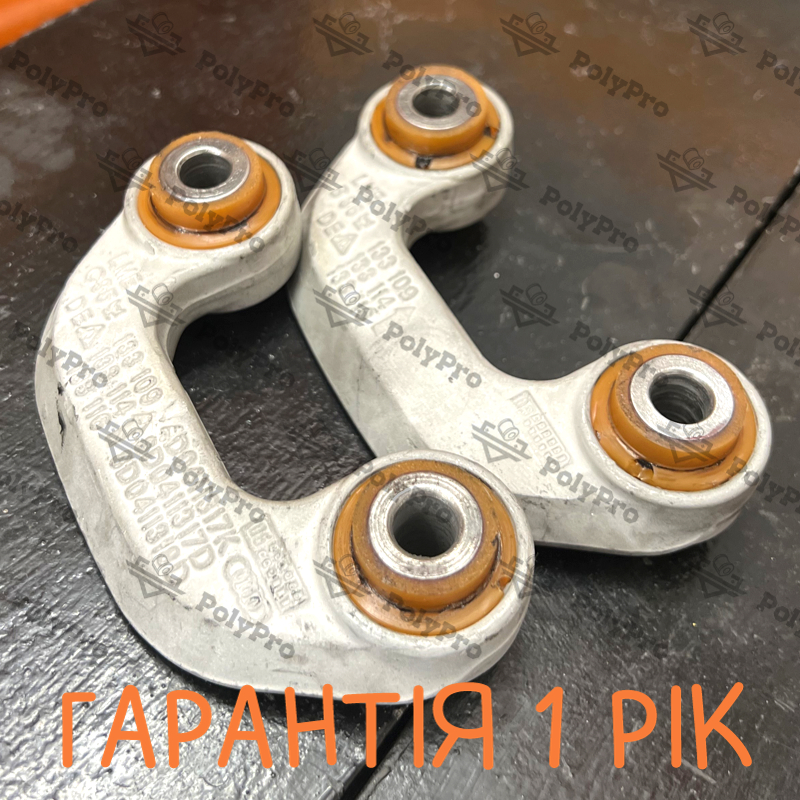 Стойка переднего стабилизатора Audi Allroad 2000-2005 Услуга по пескоструйной очистке, покраске порошковой краской и перепресовке сайлентблока (Сайлентблоки в цену не входят)