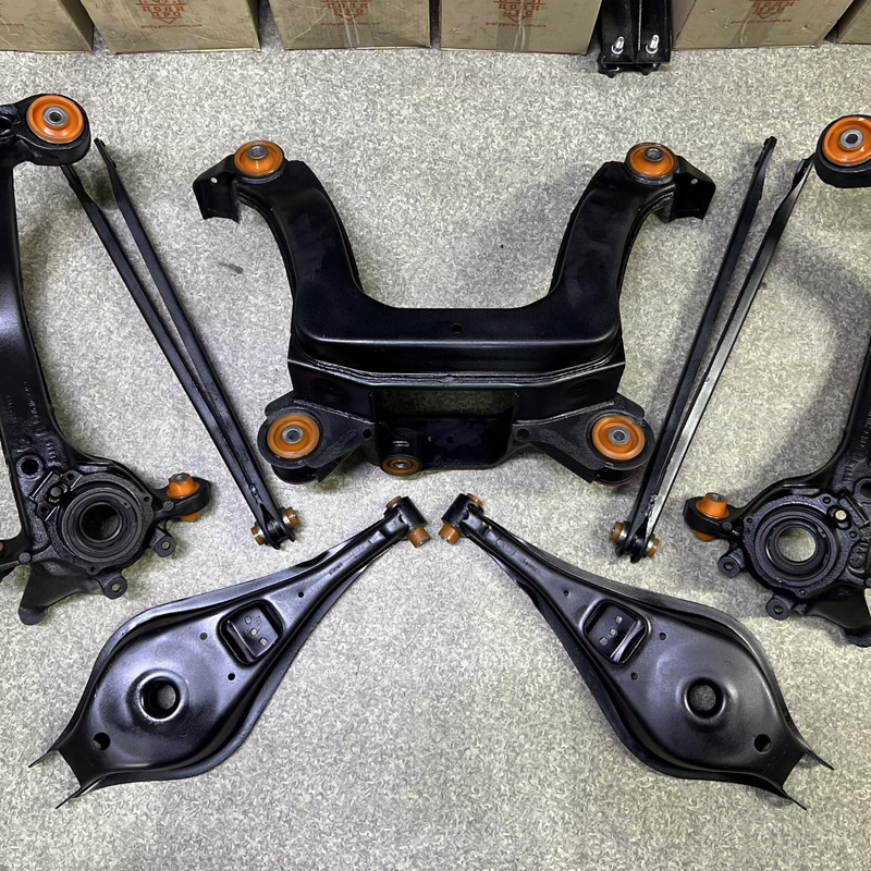 Задняя подвеска Bmw E36 1990-2001 Услуга по пескоструйной очистке, покраске краской и перепресовке сайлентблока (Сайлентблоки в цену не входят)