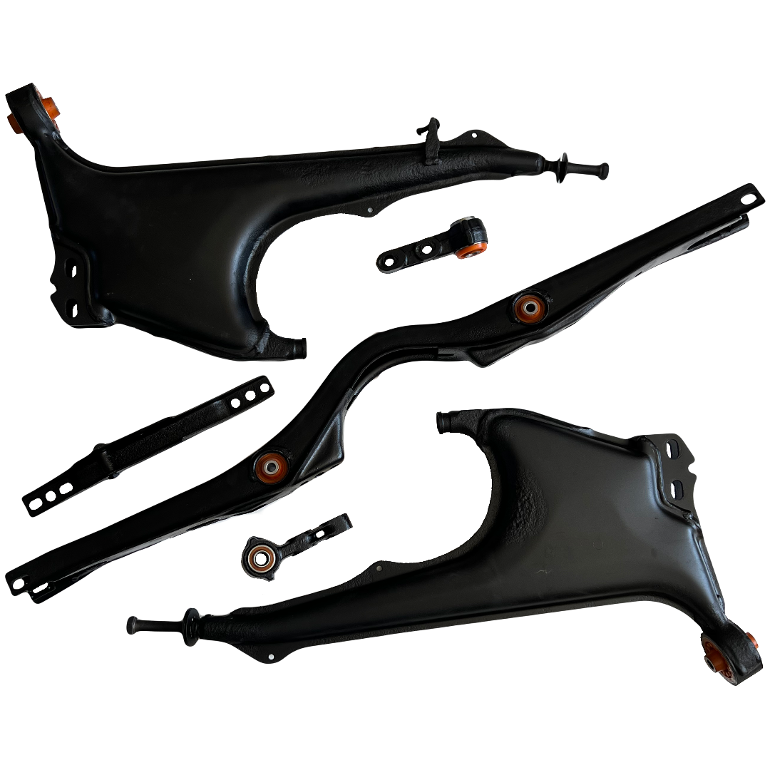 Задняя подвеска автомобиля Audi A6 1994-1997  Услуга по пескоструйной очистке, покраске краской и перепресовке сайлентблока (Сайлентблоки в цену не входят)