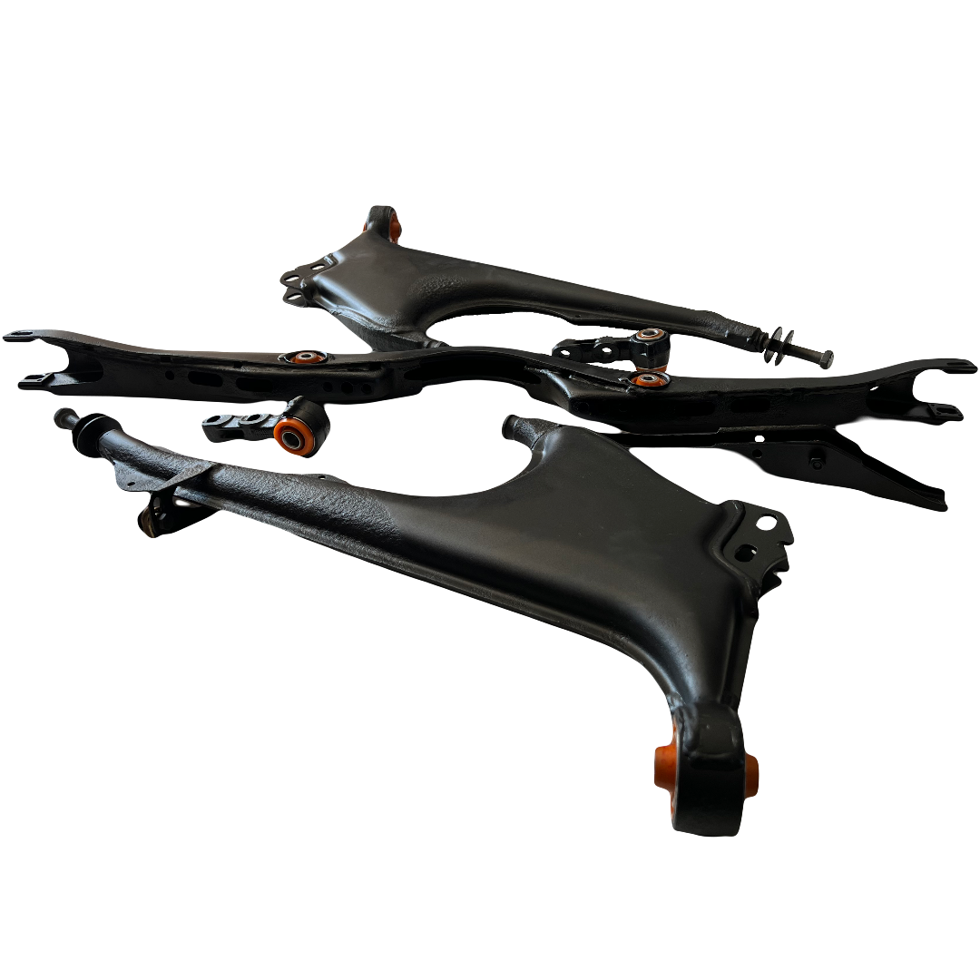 Задняя подвеска автомобиля Audi A6 1994-1997  Услуга по пескоструйной очистке, покраске краской и перепресовке сайлентблока (Сайлентблоки в цену не входят)