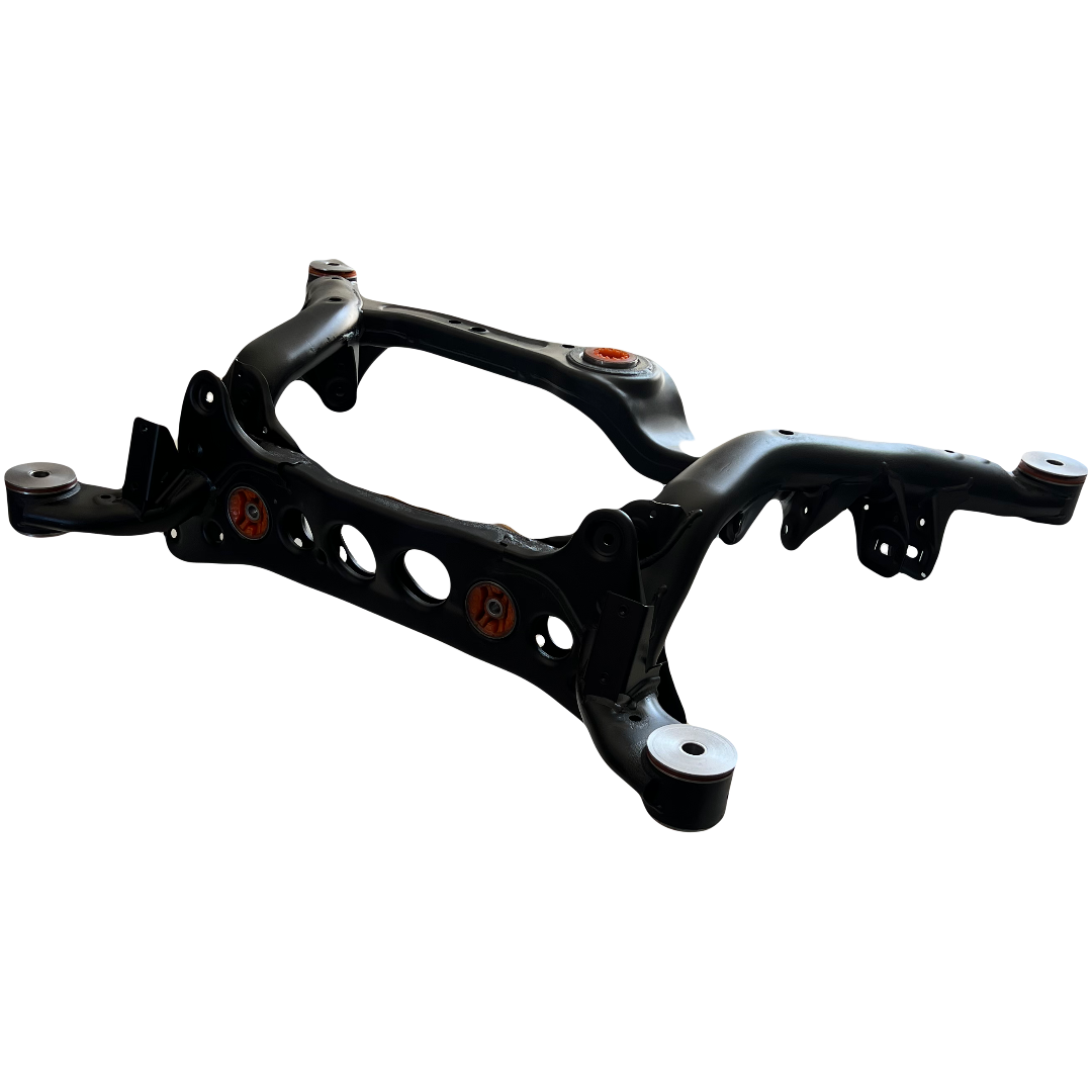 Rear subframe Audi A4 2007-2015 Service for sandblasting, powder painting and re-pressing of the bushing (Bushing is not included in the price)