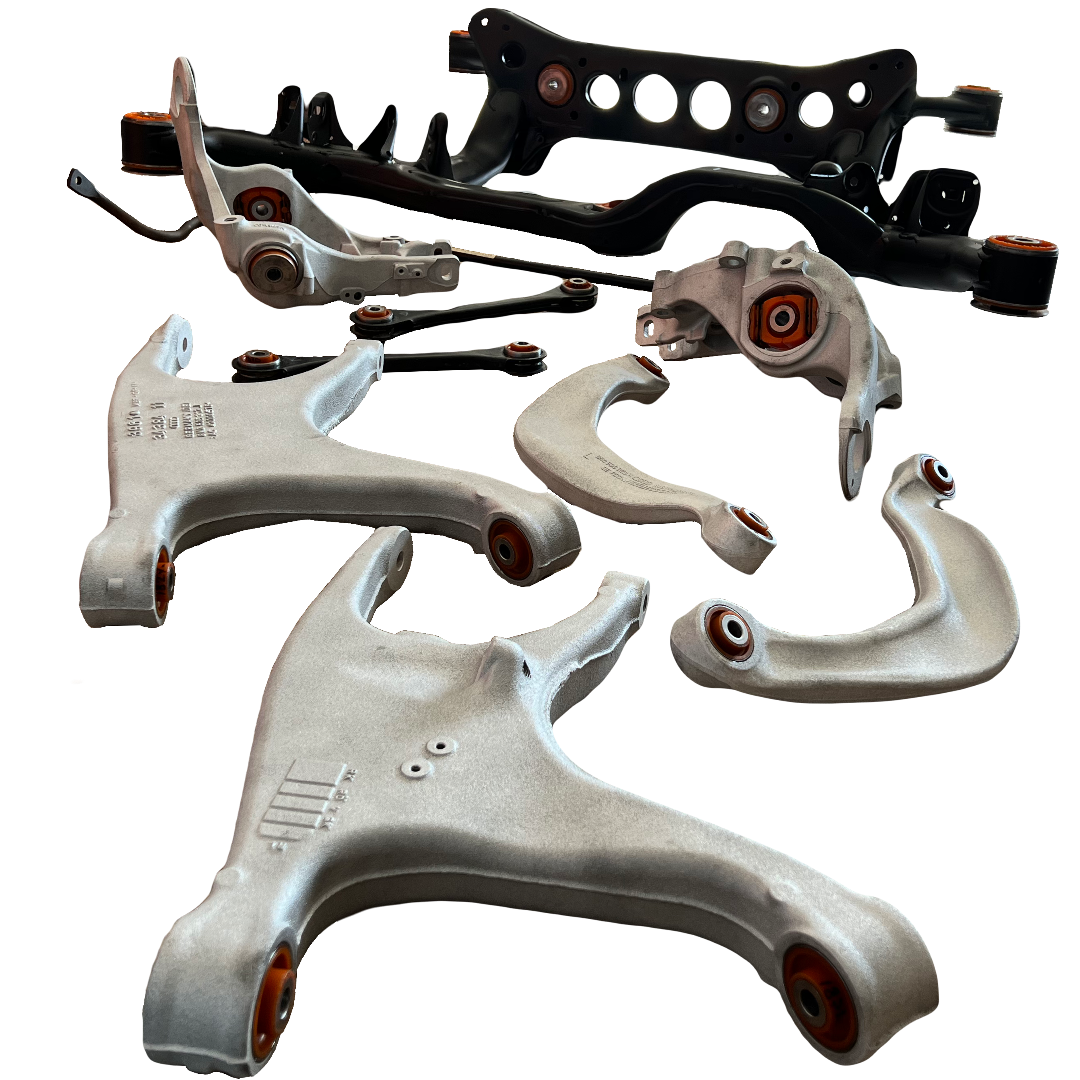 Car rear suspension Audi A4 2007-2015 Service for sandblasting, powder painting and re-pressing of the bushing (Bushing is not included in the price)