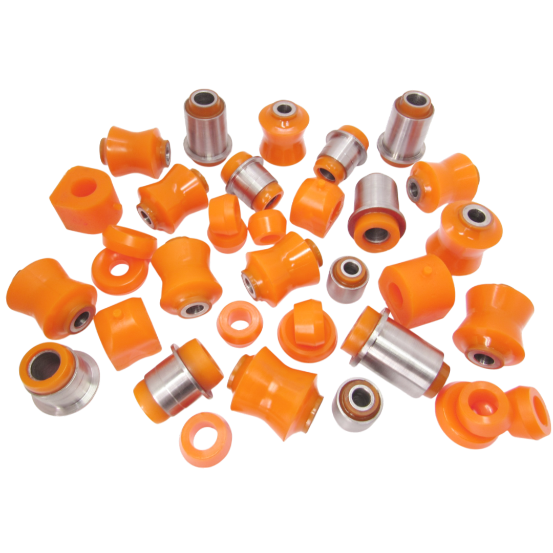 Поліуретановий комплект передньої та задньої підвіски З ВВАРЕНИМИ МЕТАЛЕВИМИ ВТУЛКАМИ Ваз 2121 1977-