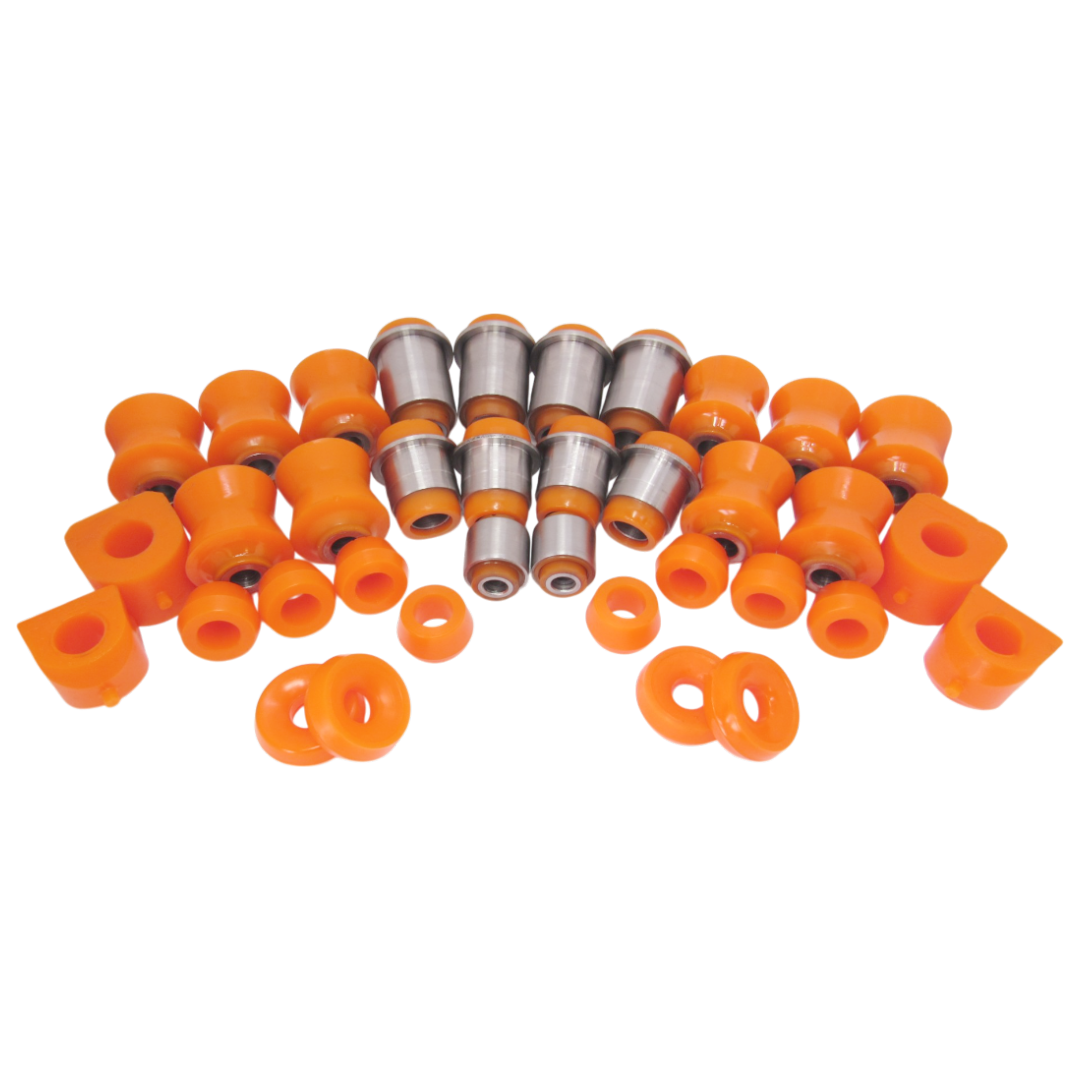 Поліуретановий комплект передньої та задньої підвіски З ВВАРЕНИМИ МЕТАЛЕВИМИ ВТУЛКАМИ Ваз 2121 1977-