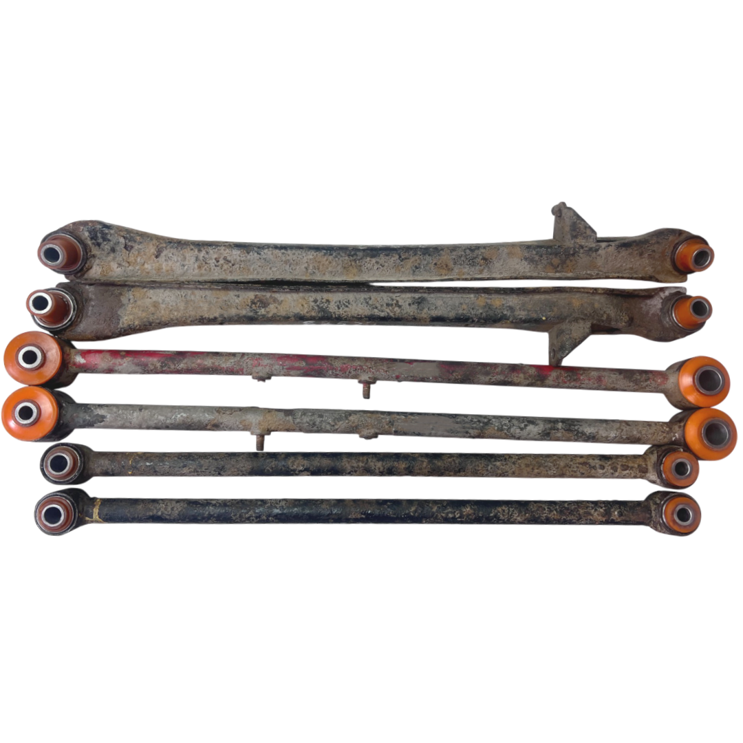 Задняя продольная тяга Mazda 626 1991-1997 Услуга с перепресовки сайлентблоков (Сайлентблоки в цену не входят)