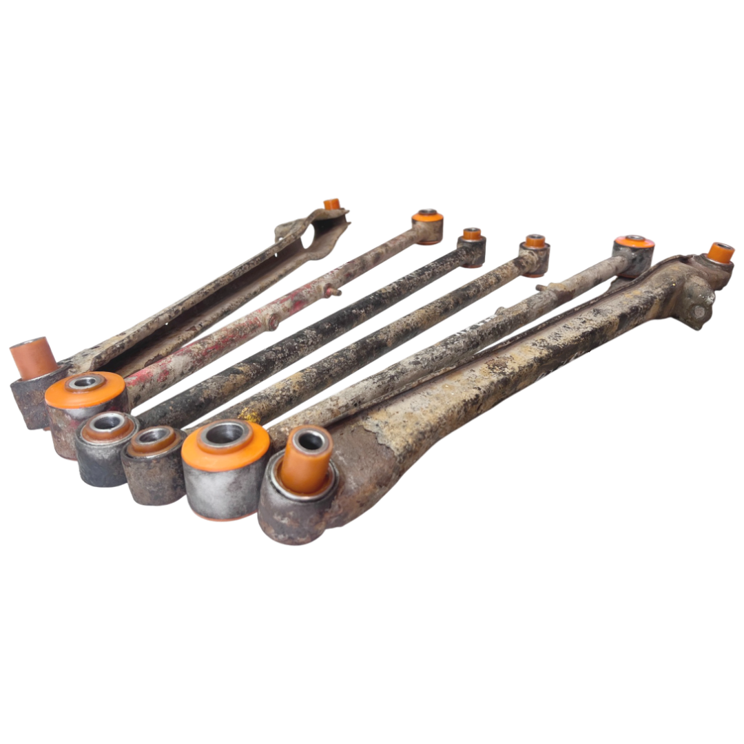 Задняя продольная тяга Mazda 626 1991-1997 Услуга с перепресовки сайлентблоков (Сайлентблоки в цену не входят)