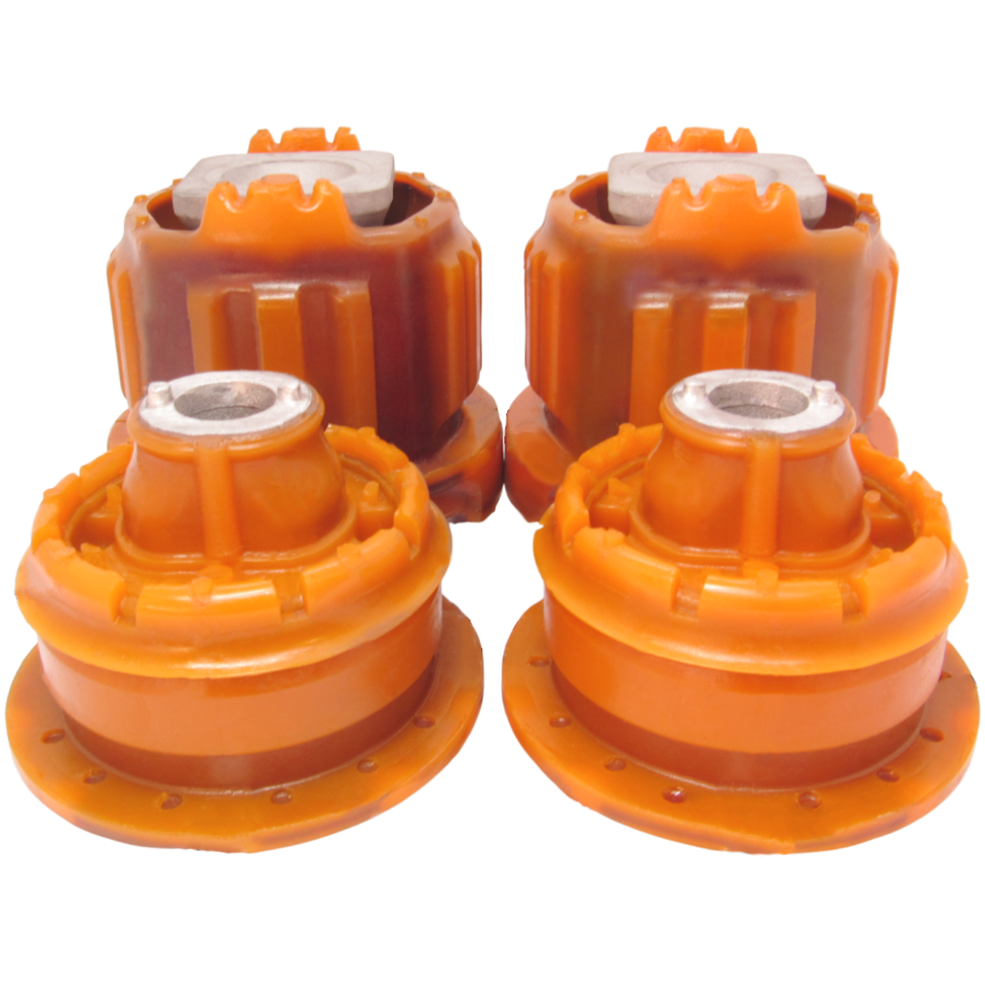 Полиуретановый  комплект сайлентблоков заднего подрамника Mercedes-Benz 215 1999-2006