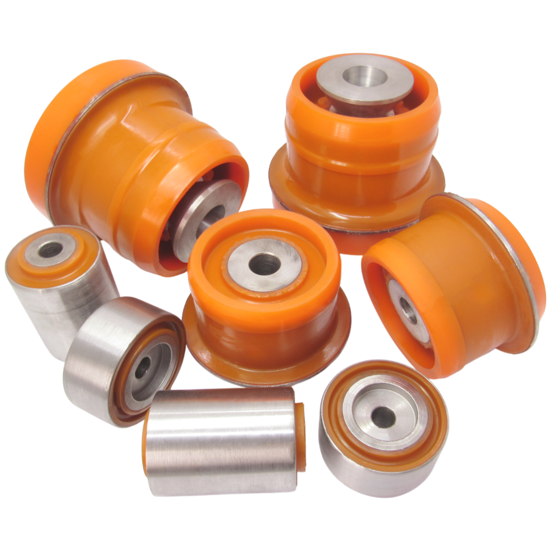 Полиуретановый  комплект сайлентблоков заднего подрамника Mercedes-Benz 220 1998-2005 СОБСТВЕННАЯ РАЗРАБОТКА