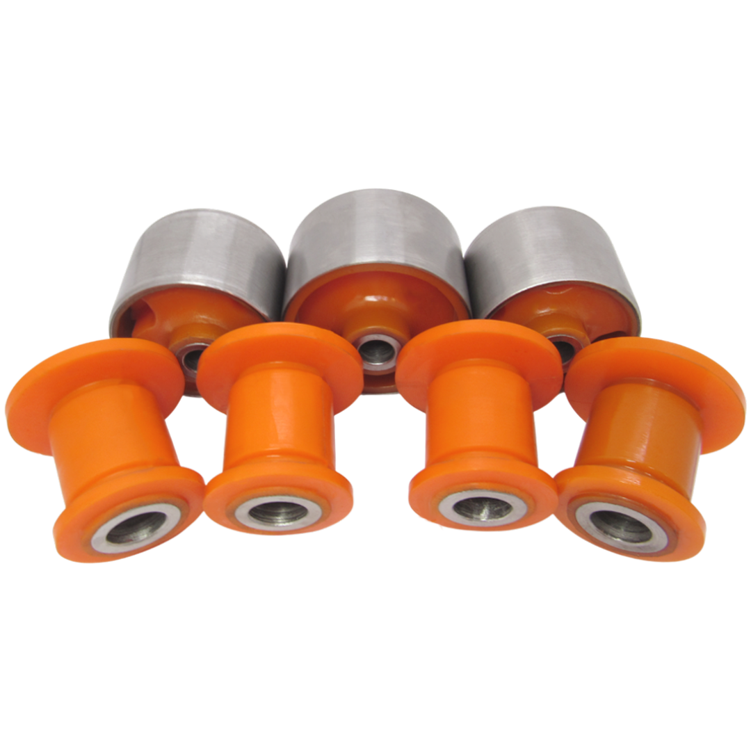 Полиуретановый  комплект сайлентблоков заднего подрамника Mazda 323 1985-1993