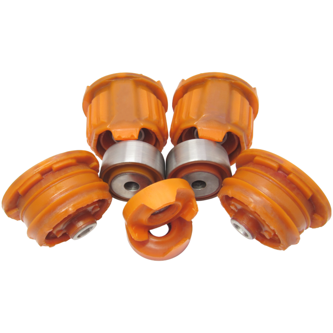 Полиуретановый  комплект сайлентблоков заднего подрамника Mercedes-Benz 210 1995-2002